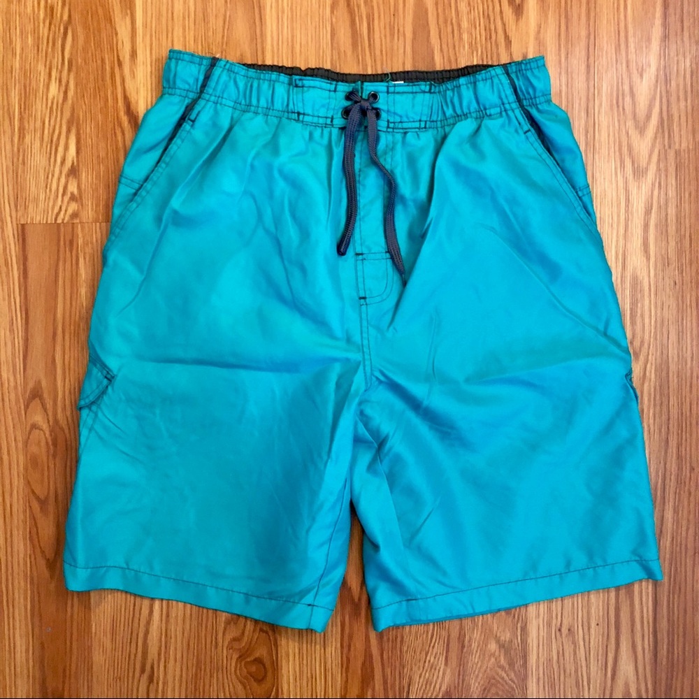 Hawaiian Authentics Teal Board Shorts Medium
